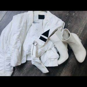 Lala Anthony Jacket & Target White boots